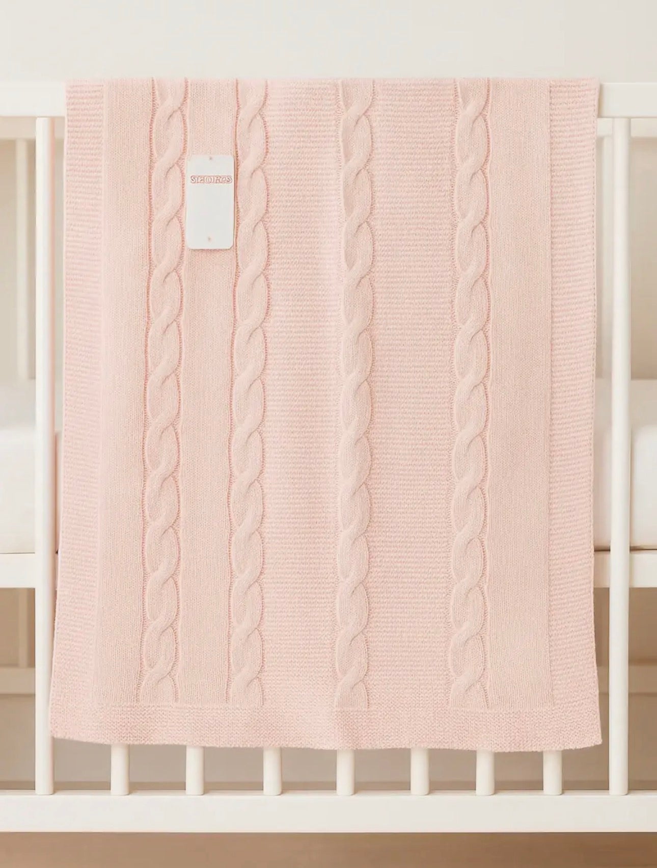 Knit Pink Baby Blanket