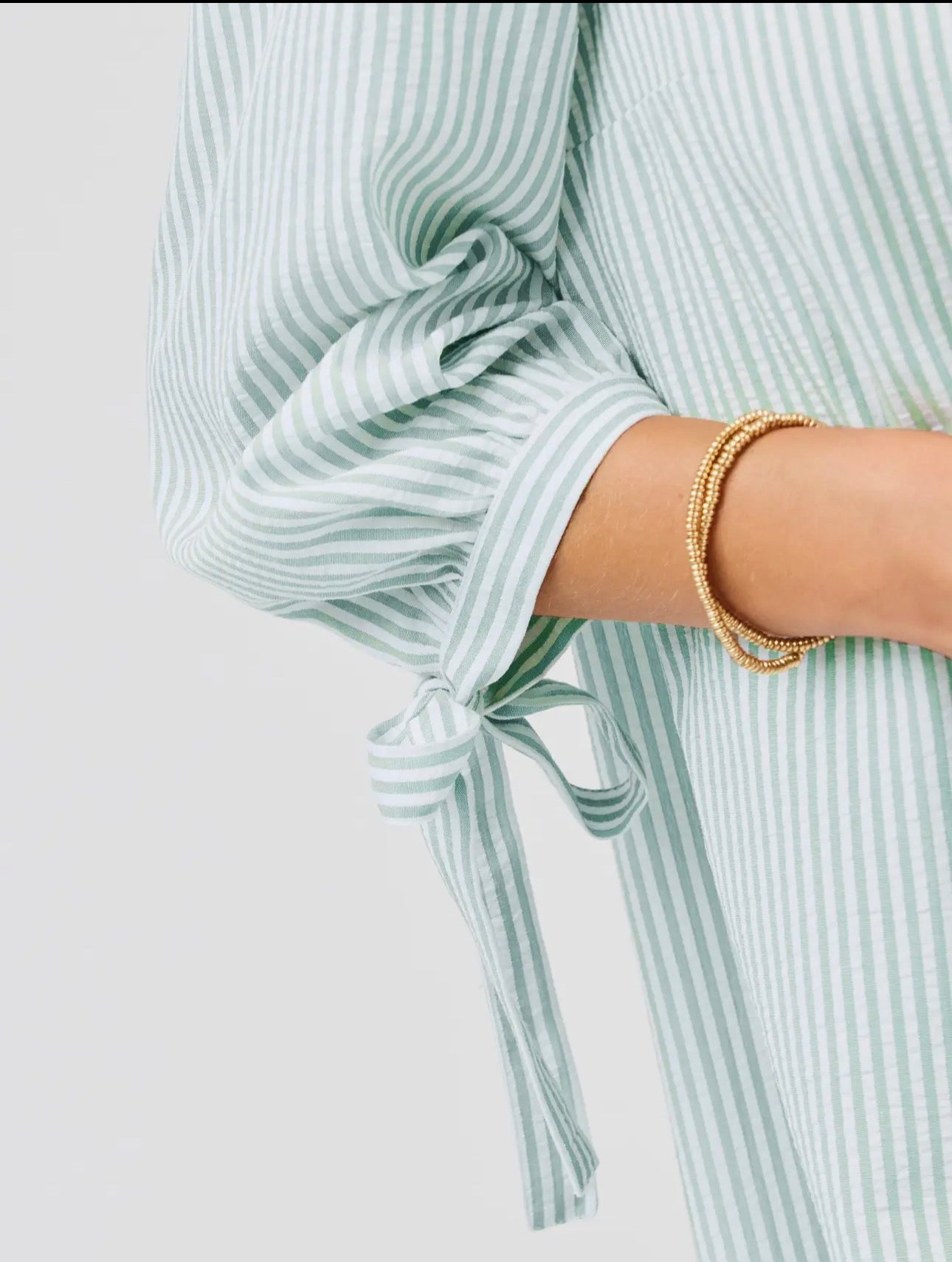 Seafoam Striped Dress