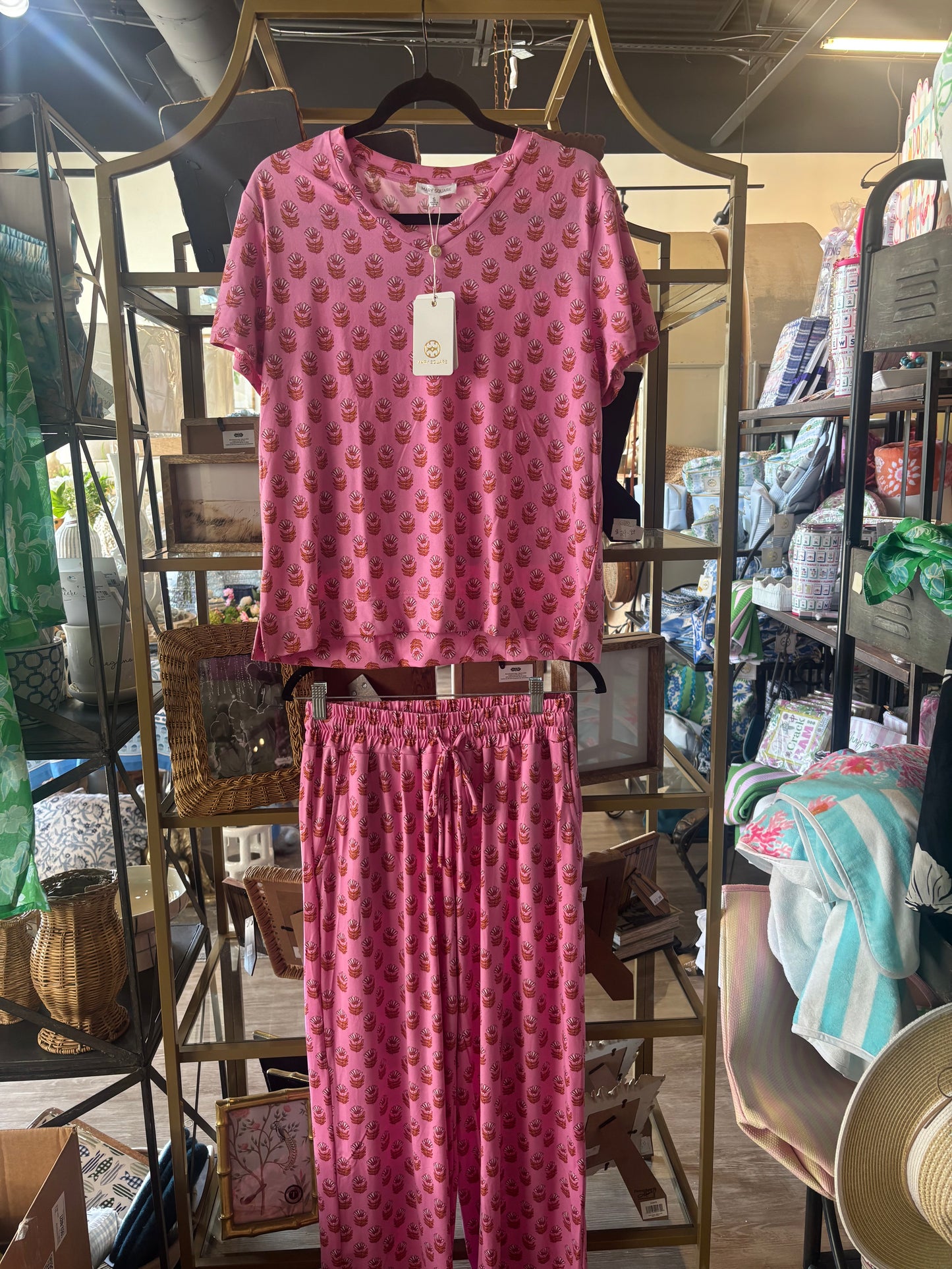 Mary Square Magenta Pajamas