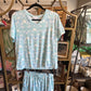 Mary Square Blue Pajamas