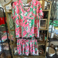 Mary square pink and green pajamas!
