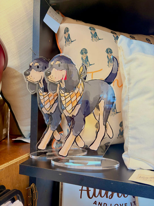 Walking Bluestick Coonhound Acrylic Standee