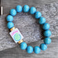 Mahjong Teal Handmade Bracelet