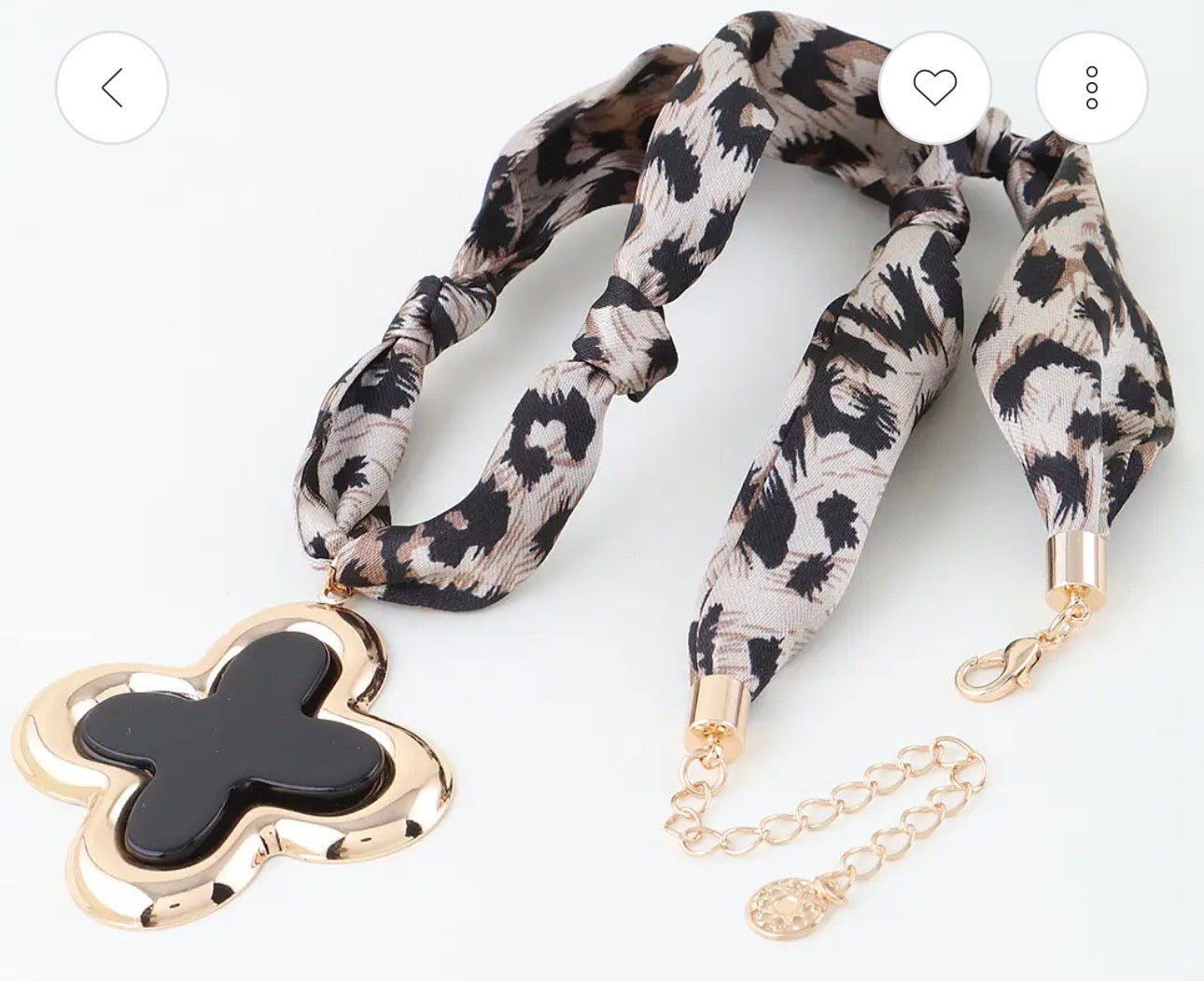 Clover Scarf Necklace