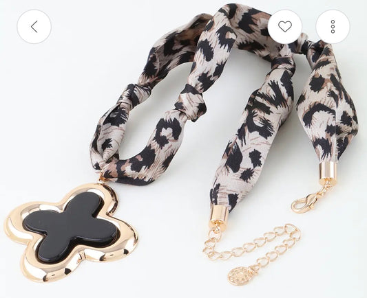 Clover Scarf Necklace