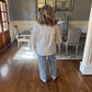 Light Green And White Striped Shirt