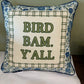 Bird Bam Pillow Blue/Green