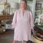 Pink and White Ellie Dress
