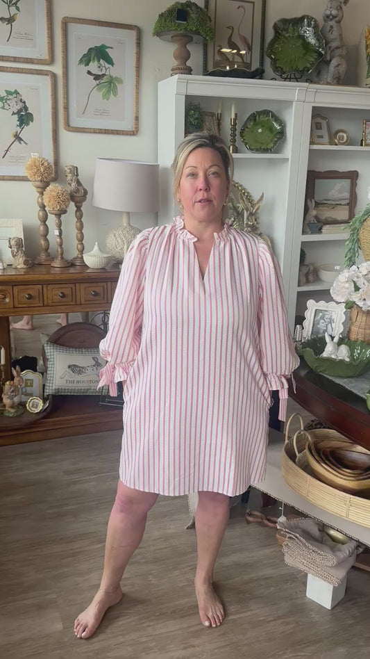 Pink and White Ellie Dress